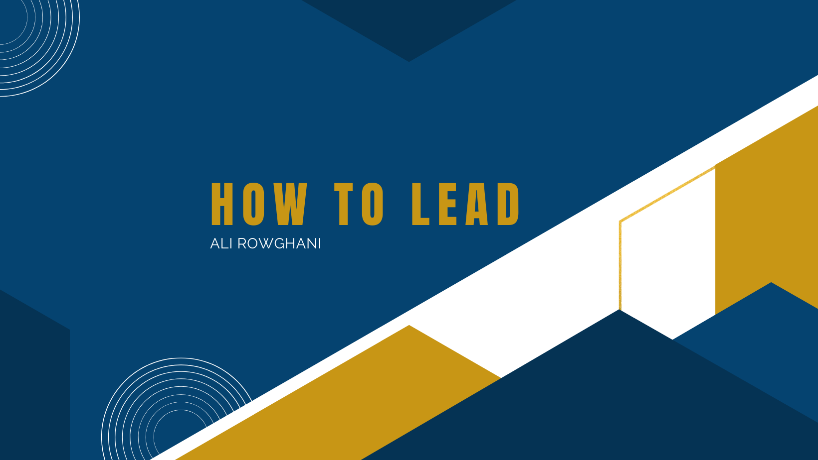 How to Lead